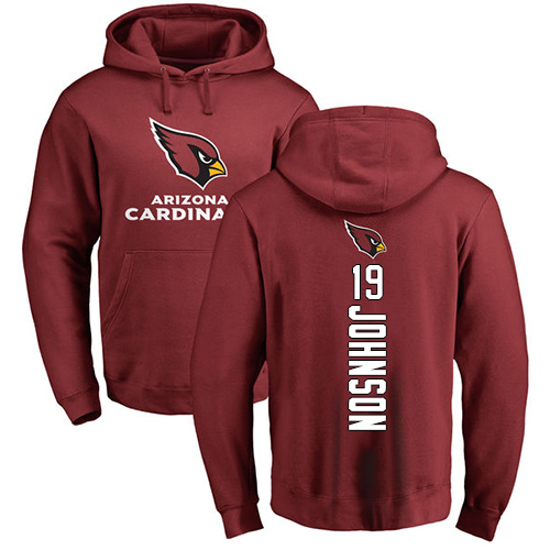 Arizona Cardinals Men Maroon KeeSean Johnson Backer NFL Football #19 Pullover Hoodie Sweatshirts->arizona cardinals->NFL Jersey